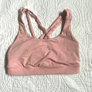 Lululemon light pink Energy bra